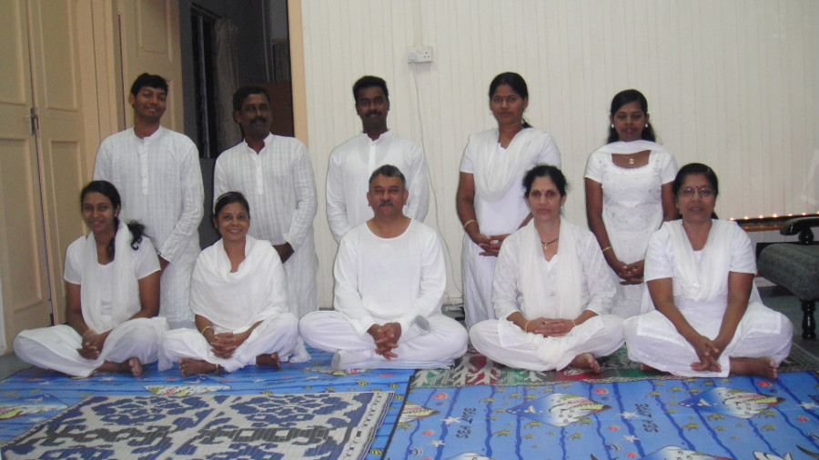 12 Group Photos after Morning Meditation